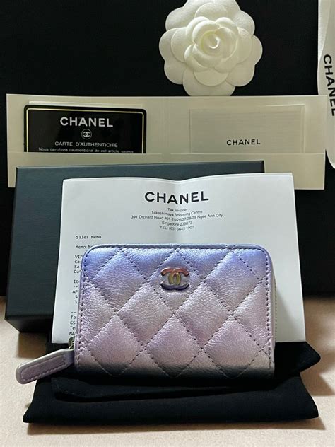 chanel compact flap wallet iridescent|Chanel zippy wallet.